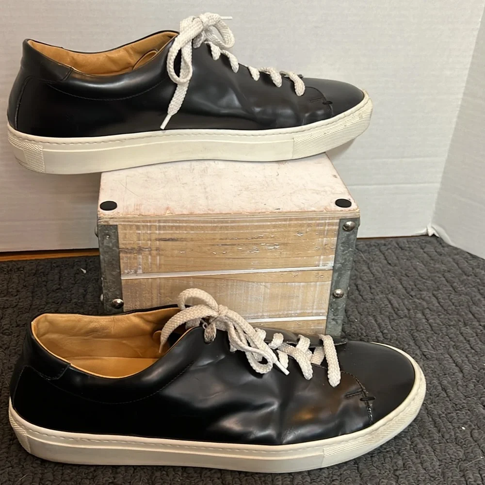 Mercanti Fiorentini Black 7939 Leather Sneaker Sz 12 Common Projects